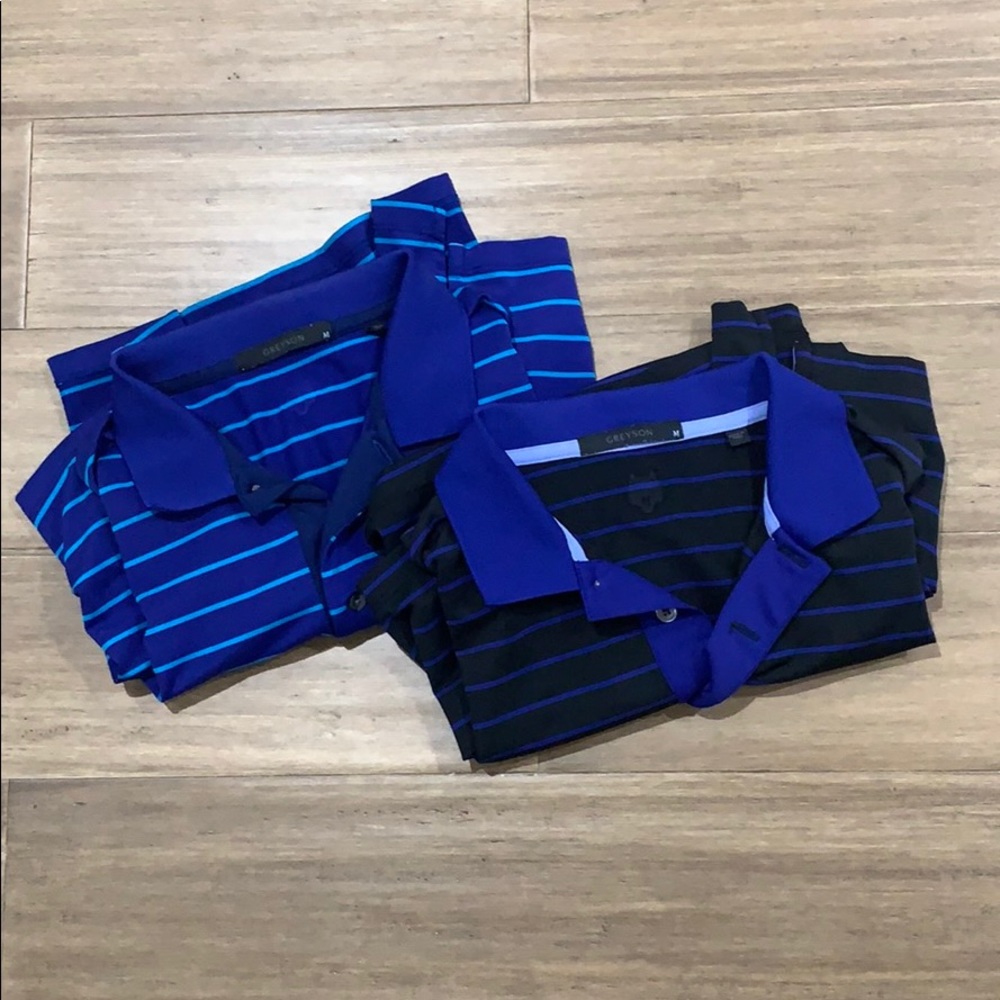 2 Greyson Golf Shirts